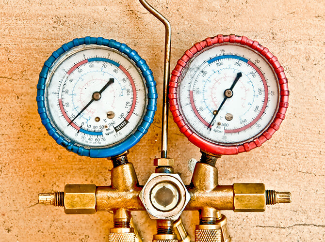 heat pump gauges
