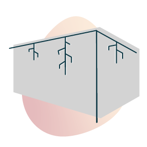damaged walls icon