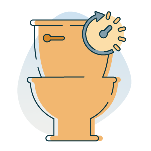 running toilet icon