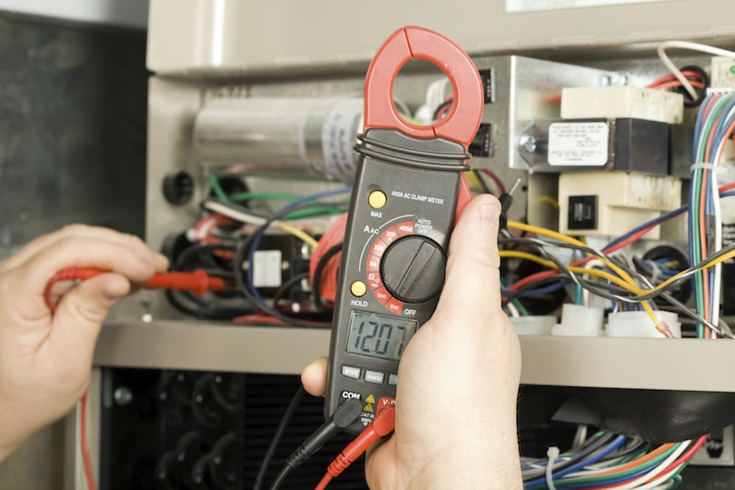 HVAC unit meter