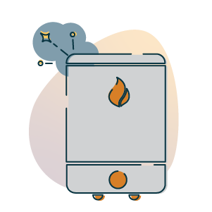 broken boiler icon