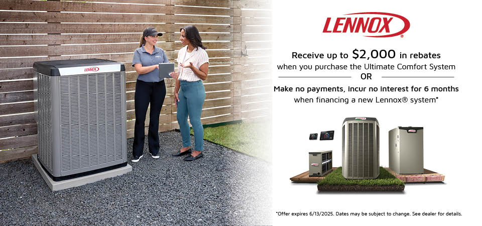 Lennox Spring promotion rebate or finance