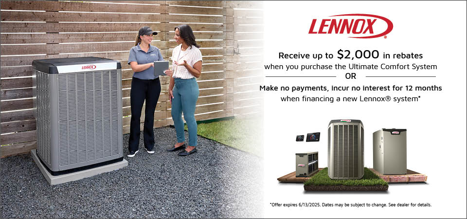 Lennox Spring promotion rebate and financing