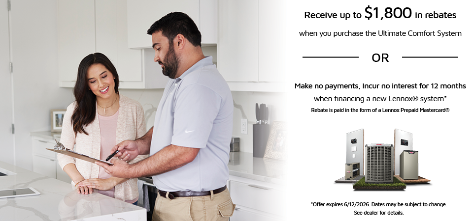 Lennox Spring rebate or financing offer