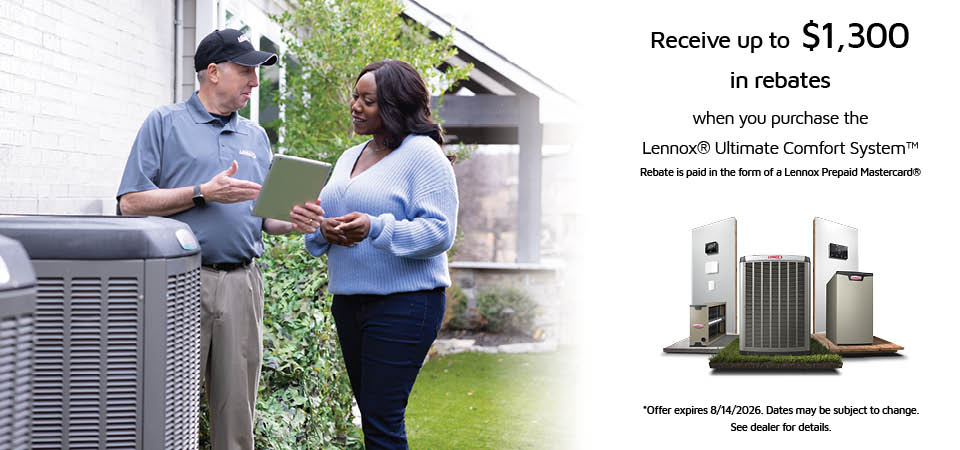 Lennox Summer promotional rebate offer