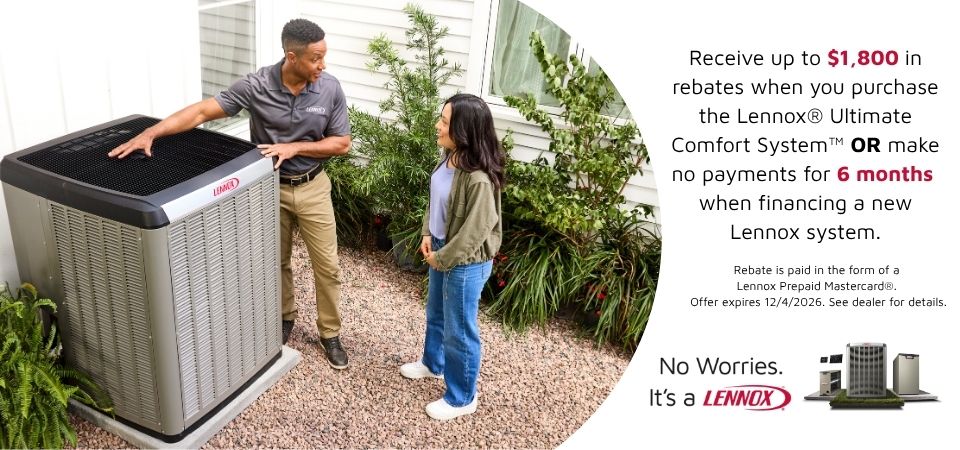Lennox fall rebate and financing offer